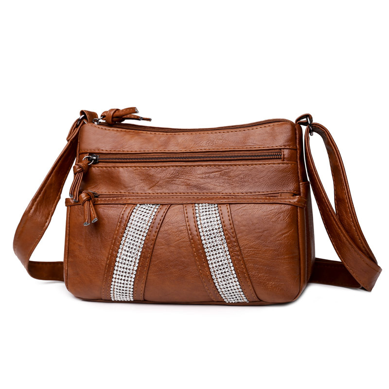 Tassen voor vrouwen, nieuwe schoudertas, crossbody tas, meerlaagse grote capaciteit vrouwelijke internet beroemdheid diamant-ingelegde zachte leren textuur gaan_voghion.com
