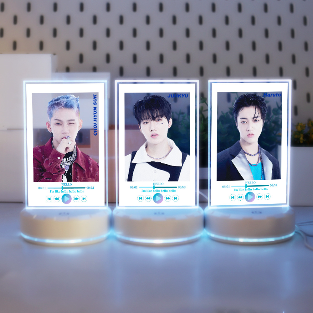 LED 7-color touch night light 59 for the new album《HELLO》of the South Korean boy band TREASURE style merchandise