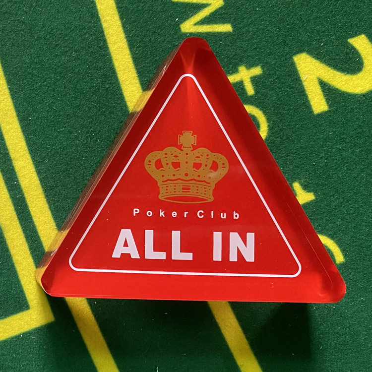 Texas holdpoker full-size card transparent acrylic DEALER Crown DEALERALLIN