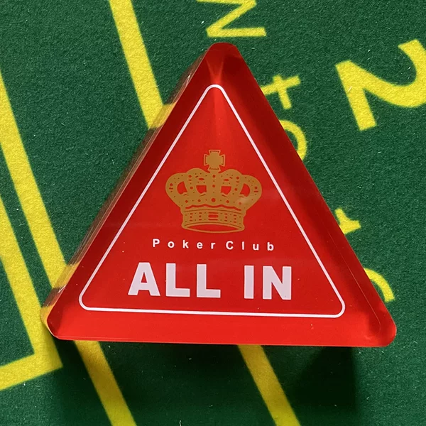 Texas holdpoker full-size card transparent acrylic DEALER Crown DEALERALLIN