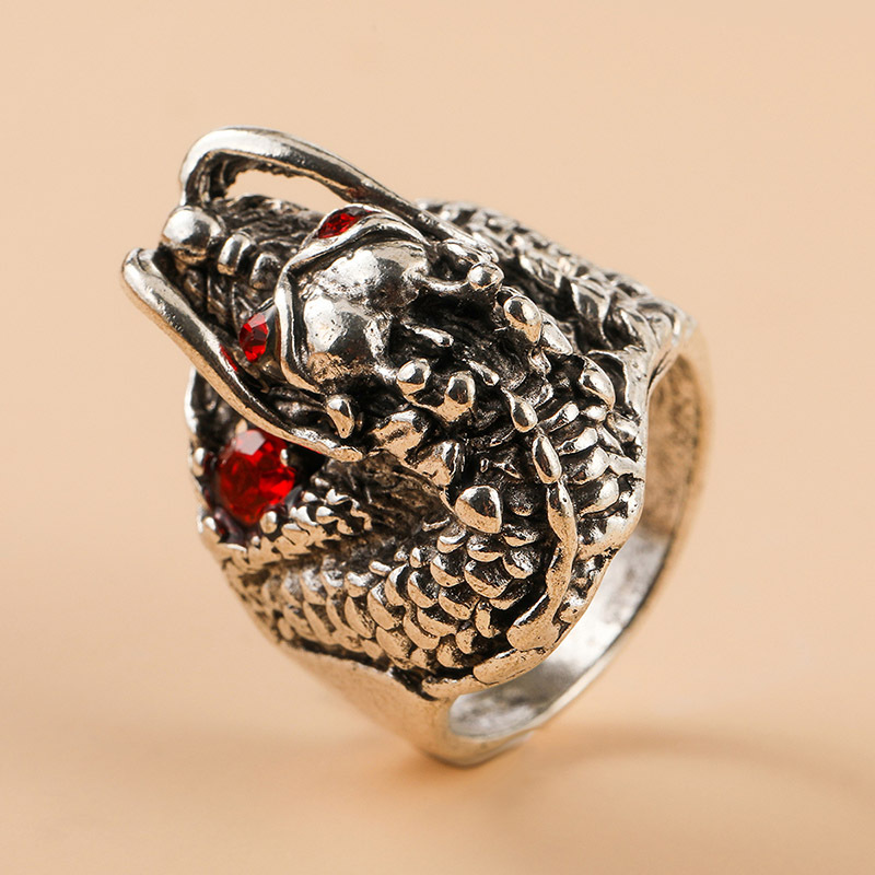 Fashion Dragon Alloy Plating Rhinestones Rings display picture 3