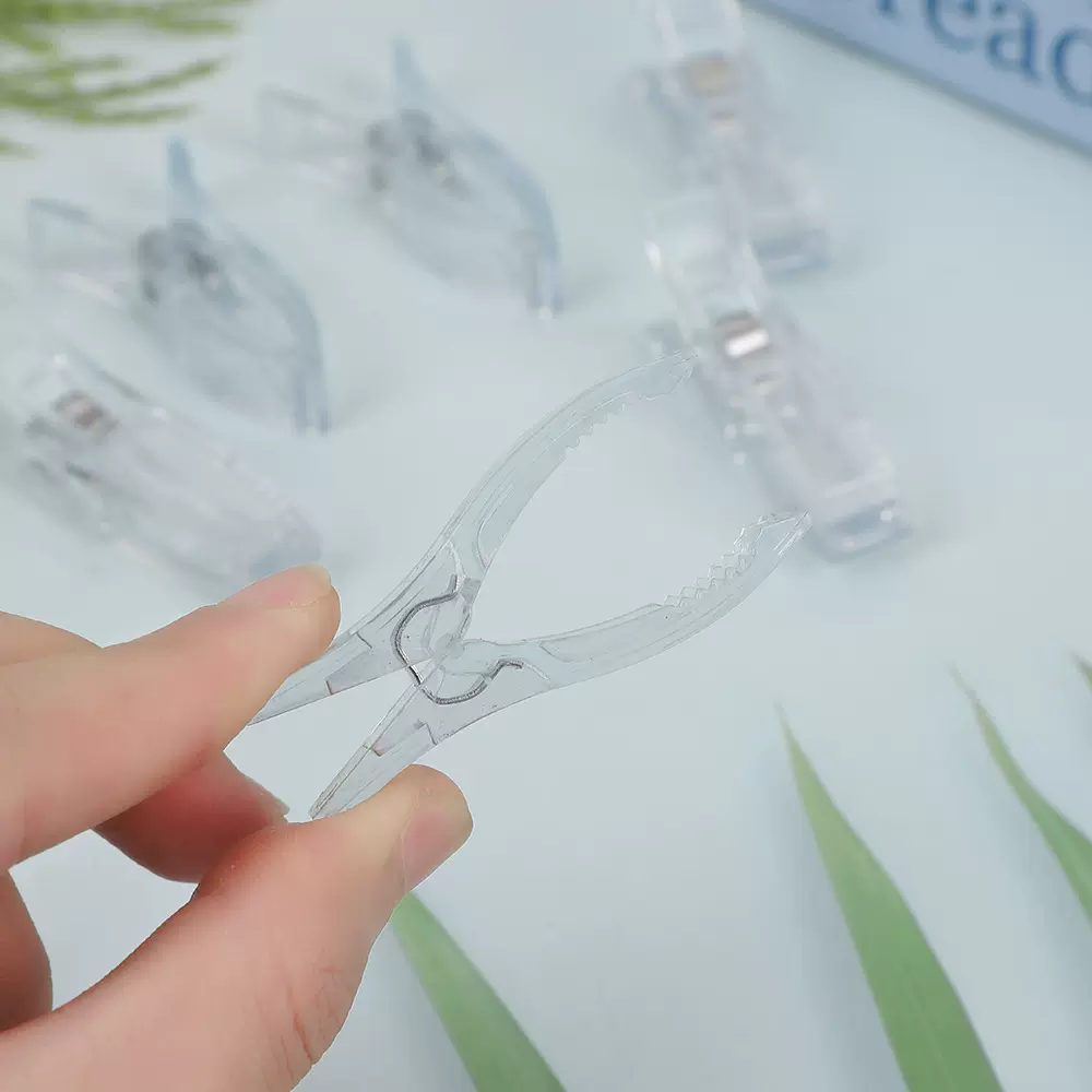 跨境热卖新款包边定位夹 透明拼布缝纫夹塑料夹子厂家批发