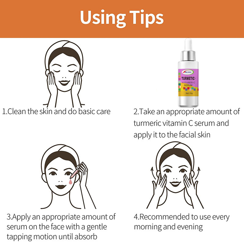 Siero alla vitamina c con olio di curcuma idratante viso_voghion.com