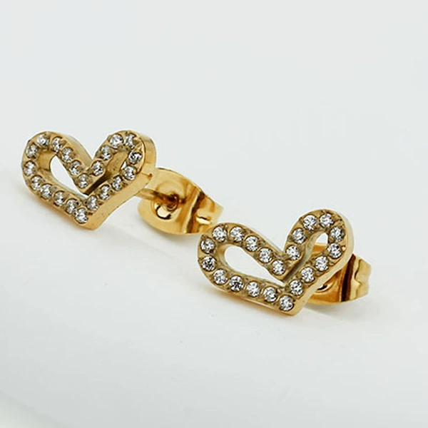 Heart-shaped earrings E0103