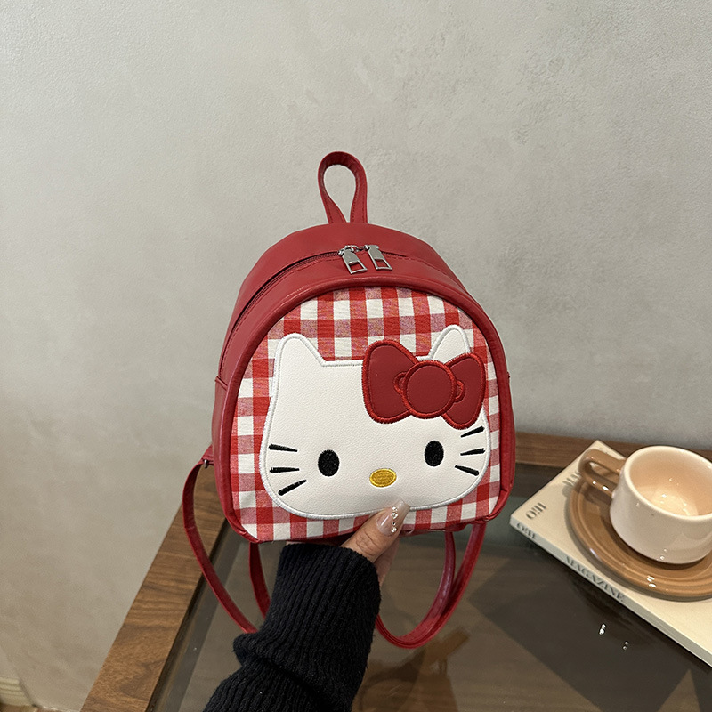 Mini Kt Cat Backpack, Fashionable and Unique Korean Style Cute Cartoon Girl School Bag, Trendy Backpack for Outings and Travel Mini Kt Cat Backpack, Fashionable and Unique Korean Style Cute Cartoon Girl School Bag, Trendy Backpack for Outings and Travel