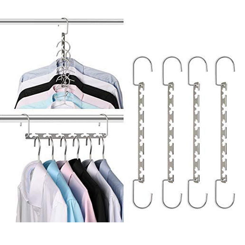 Percha multifuncional percha percha multicapa percha 6 garras 8 ganchos 10 abrazaderas percha plegable sombrero cinturón percha ropa interior gancho de almacenamiento