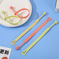 メーカーの可愛い便器のシリカゲルカバーの座布団と便器の輪の蓋のひもは手の便器の蓋の手のリングを調節できます。