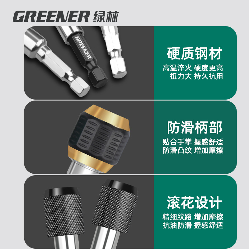 Junta de conversión rápida de mango hexagonal de Lvlin, convertidor de manga de lote, taladro eléctrico de mano, taladro eléctrico, conector de taladro eléctrico, cabeza de conversión eléctrica
