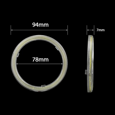 Ön faralar, Car Led Light Headlight Cob - 90mm-aperture-lampshade-white-light