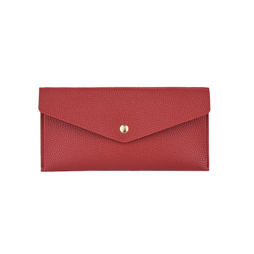 New women's wallet, long and thin clutch bag, simple and fashionable, large capacity soft pickup bag, mobile phone card bag set