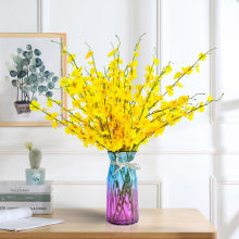 跳舞兰仿真花套装家居客厅摆设餐桌花艺小盆栽假花摆件塑料装饰花