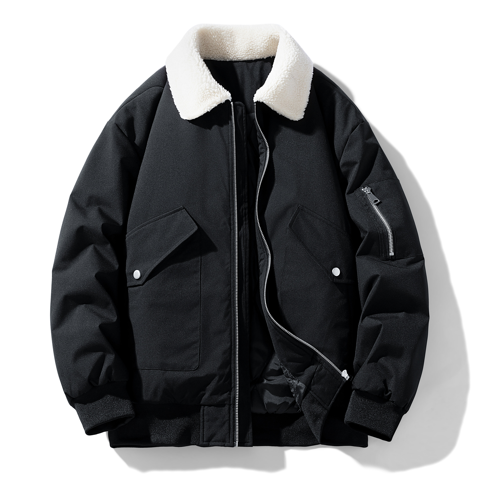 M - 8XL tamaño extra MA - 1 algodón plumón de vuelo para hombres con un aumento de peso de tamaño más grande chaqueta de béisbol casual gruesa