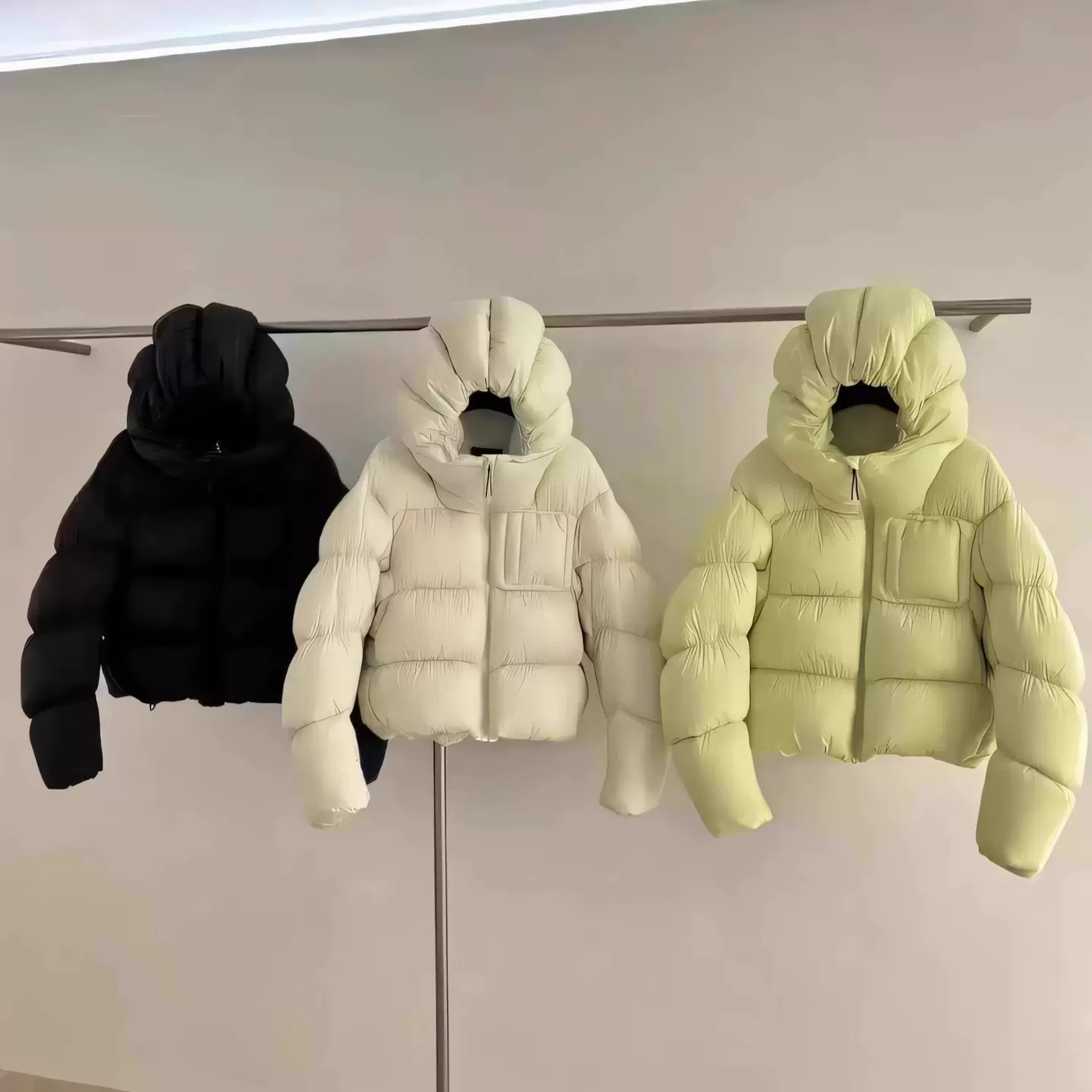 韩系羽绒服女2024冬季新款花苞帽泡芙云朵白鸭绒软糯加厚保暖外套