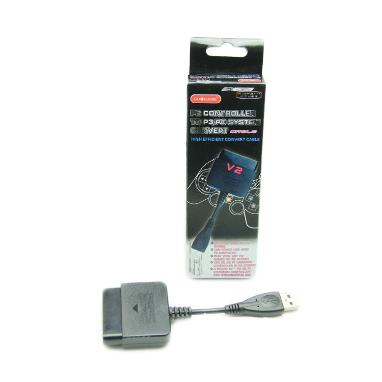 Промежуточная кабельная линия конвертации Goigame PS2 на PS3 USB-адаптер с поддержкой вибрации