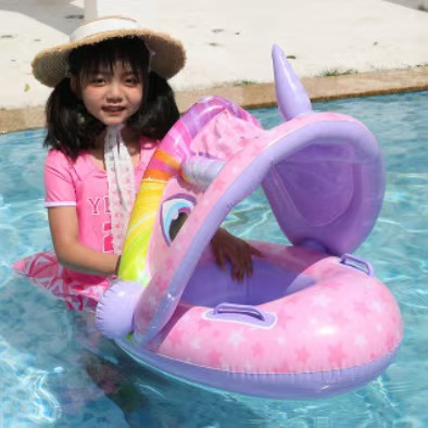 Anillo de natación para niños, anillo de asiento para bebés, asiento de automóvil debajo de las axilas, 1 - 3 años y más de 6 meses, anti-rollover
