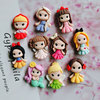 Cartoon resin for princess with accessories, children's cute hair accessory