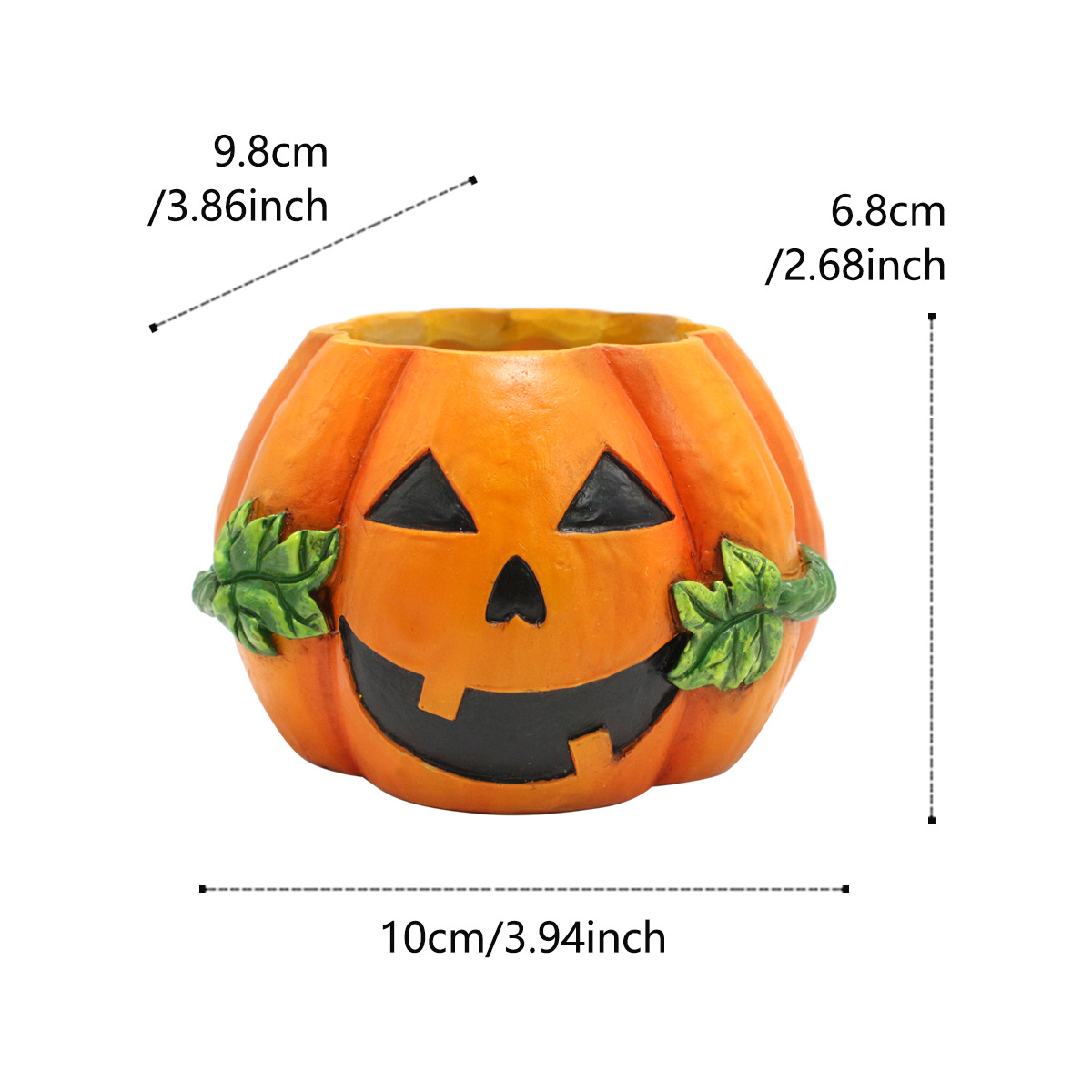  Halloween Pumpkin Flower Pot Ghost Festival Decoration Ornaments Flower Pot Home Office Desktop Small Flower Pot Holiday Ceremony