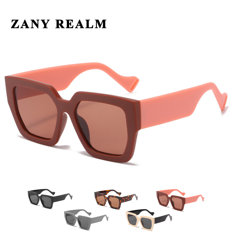 Nuevo elegante marco retro transfronterizo gafas de sol europeo y americano Comercio exterior Panda contraste color personalizado gafas de sol fabricante en stock 3922