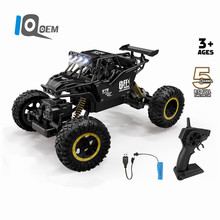 IQ0EM 2.4G遥控合金越野车高速攀爬车1:16灯光充电儿童玩具车跨境