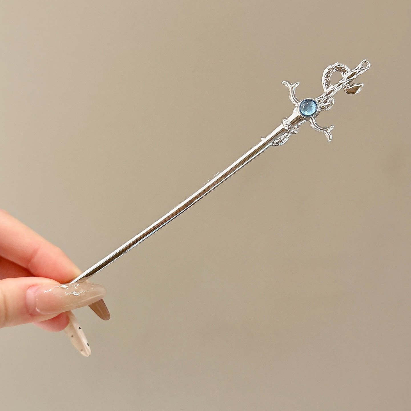 Nueva horquilla de flores de estilo antiguo chino, horquilla de sentido avanzado moderno, horquilla de cabello femenino, horquilla de Hanfu, tocado de horquilla de madera