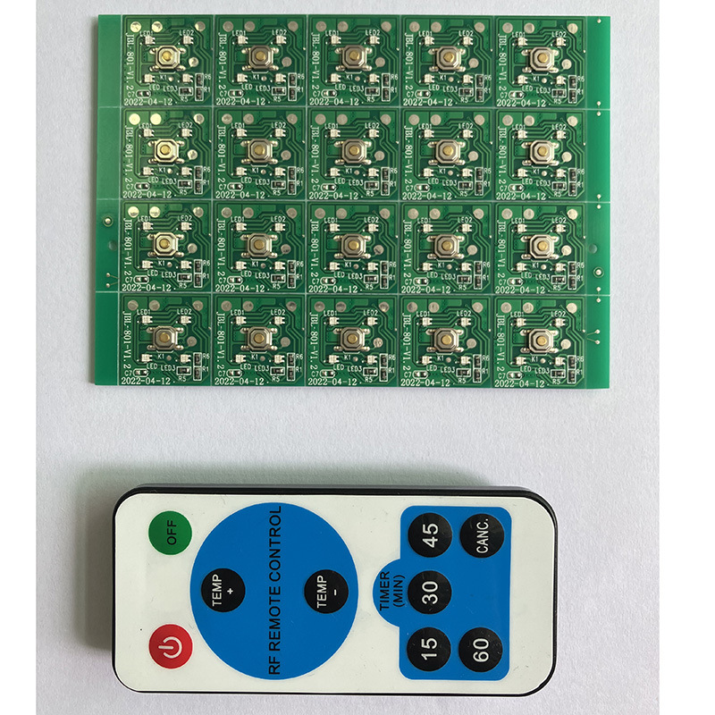 无线RF433遥控方案开发 MCU发热振动控制板三档可控 PCBA设计开发