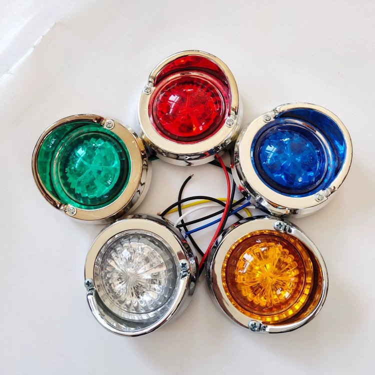 Заводская поставка Amazon E-Commerce 5 Bead Brim Боковой свет Модифицированный Автомобильный свет Высокое качество 5LED Наружная рамка Боковой свет