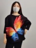 Miyake Art butterfly jacket printing Sleeve Toothpick jacket