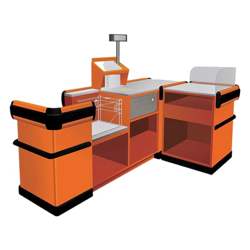 Металлический кассовый стол супермаркета магазин матери и ребенка кассовый стол круглосуточного магазина кассовый стол с аксессуарами