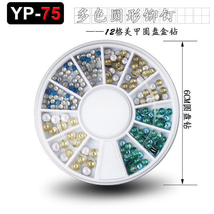 Accesorios para decoración de uñas con forma especial, diamantes de imitación de resina, tachuelas metálicas iridiscentes, caja de diamantes de imitación mixtos de 12 compartimentos, fabricante de materiales con forma especial, venta al por mayor