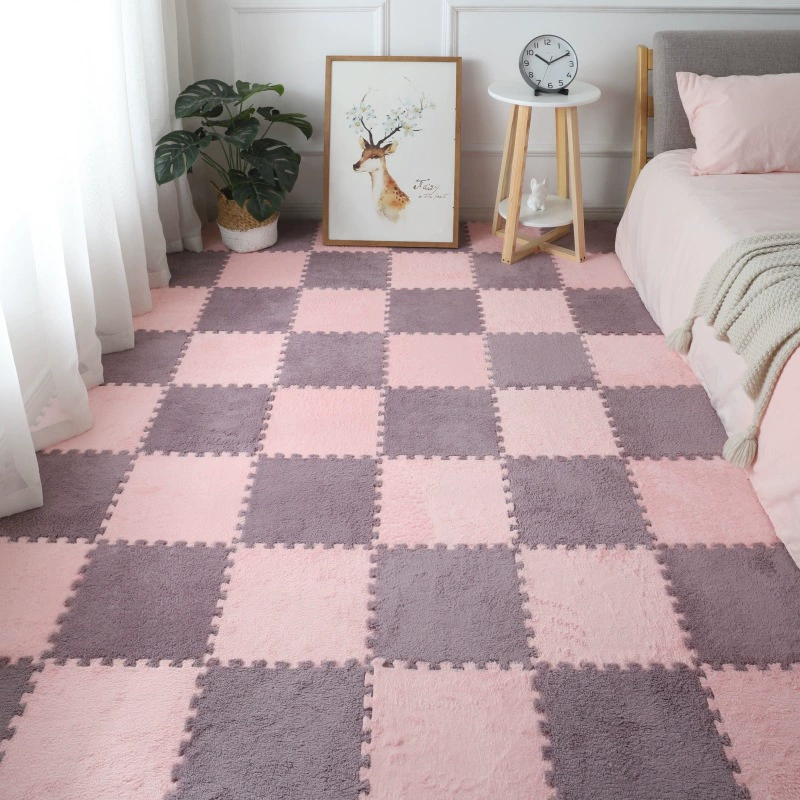 Ковровая плитка напольная, 30×30 см (толстая), гостиная и спальная комната, однотонные варианты цвета