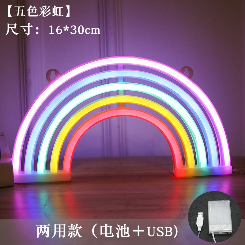 Lámpara de neón LED modelada luz nocturna dormitorio rojo en línea pared decoración lámpara de fiesta de cumpleaños atmósfera lámpara de color