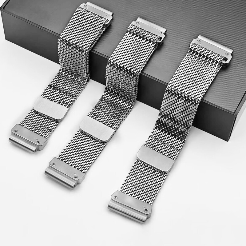 Suitable for Garmin Fenix7/6Xpro/5X Thai Iron Watch Strap Stainless Steel Milanese Watch