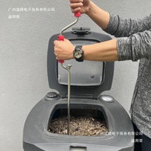 垃圾分类 堆肥工具 温度计螺旋搅拌器 疏松翻堆工具  堆肥疏松