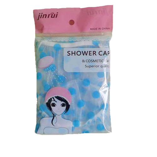 PE Waterproof Shower Cap Hair Washing Hat Disposable Hair Cover Bathroom Head Cover Kitchen Oilproof Dustproof Shower Cap Cross-border Wholesale