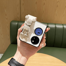 适用华为pocket2 手机壳可爱米奇 P50 Pockets折叠屏保护套皮腕带