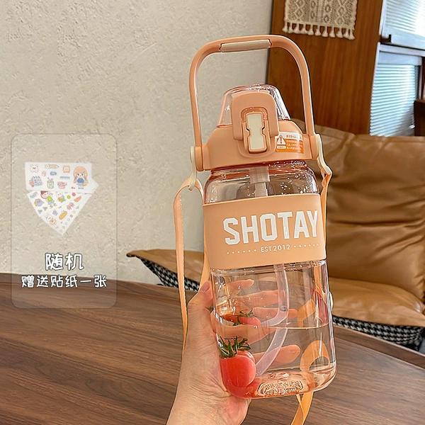 Fuchsia sticker, straw, 1500 ml