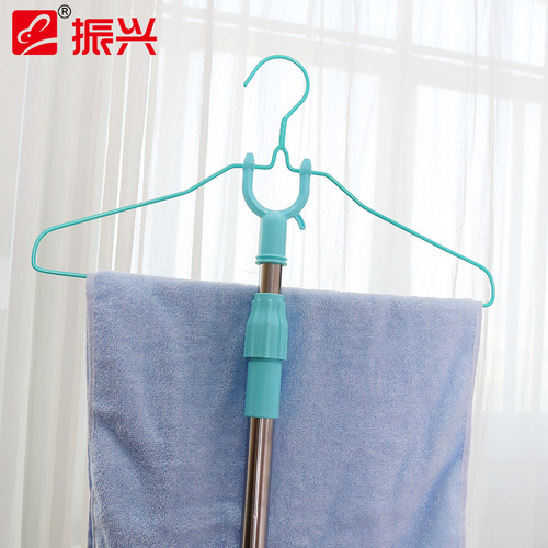 Zhenxing stainless steel telescopic clothes fork SJM1203 clothes drying rod clothes rod rack clothes balcony rod single rod clothes hanging rod
