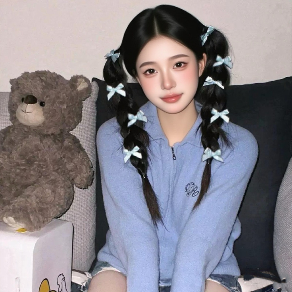 ドーパミンの女の子の蝶結びのヘアピン