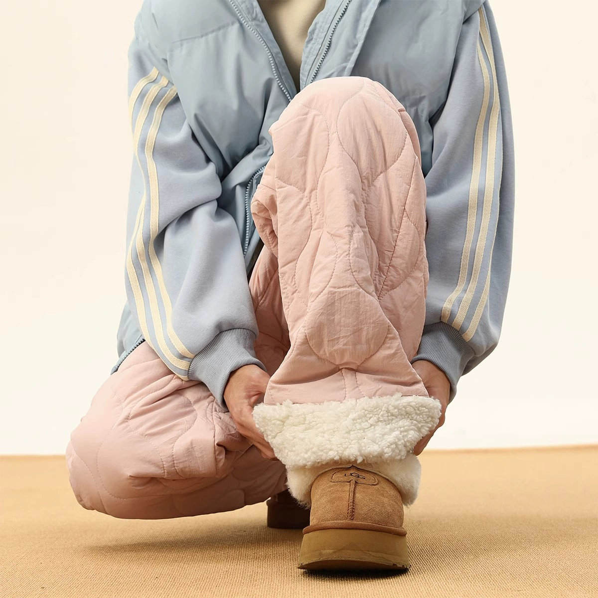 Холодостойкие повседневные теплые брюки ягненка мужские зимние новые свободные тыквы водонепроницаемые прямые брюки плюс бархатные лыжные хлопчатобумажные брюки