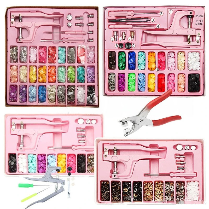 四合扣手压钳 T3/T5/T8树脂四合扣手压钳 塑料四合扣钳子套装