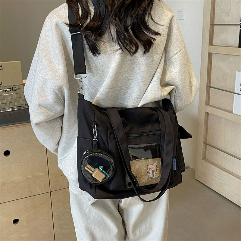 Capacious shoulder bag, handheld shopping bag, high-quality style