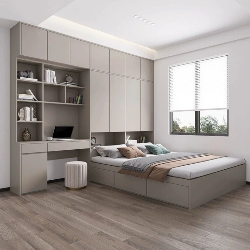 Многофункциональный шкаф-кровать для маленькой квартиры, комбинированный шкаф-кровать с татами и встроенным письменным столом