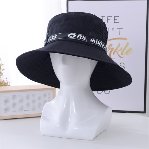 Summer Sun Protection Fisherman Hat for Men Outdoor Fishing Breathable Quick-Drying Sun Hat with Wide Brim and Foldable Design