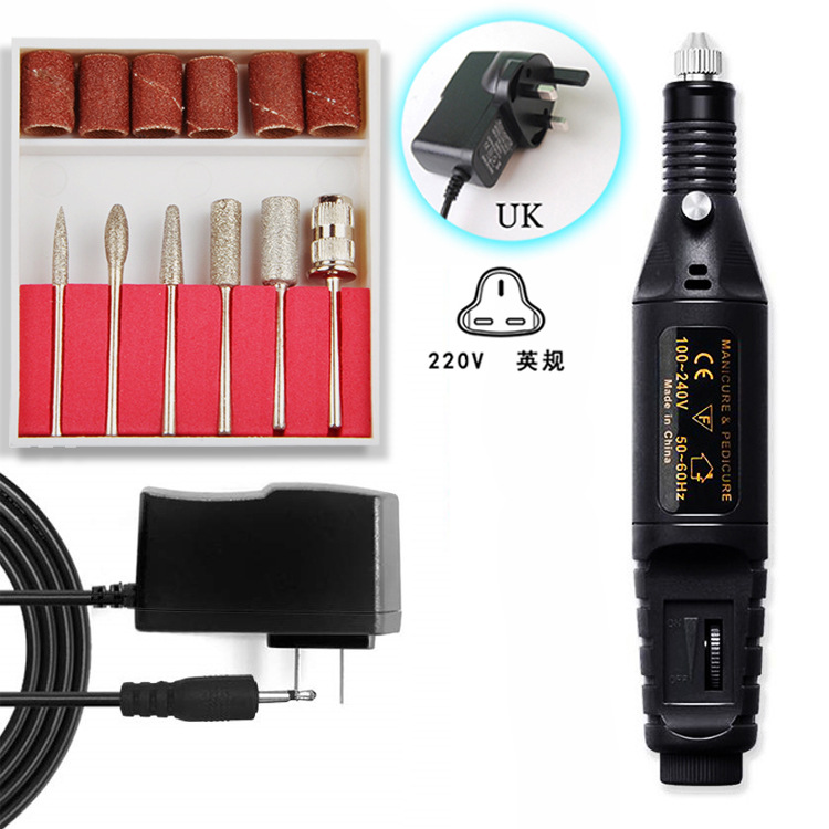 Deseo transfronterizo Amazon uñas máquina de pulir removedor de uñas máquina de esmalte de uñas traje de uñas pluma pulido