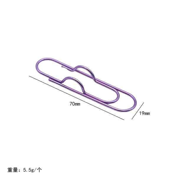 Clip de bolígrafo con forma de corazón colorido transfronterizo, clip de metal multifuncional creativo para cuaderno, portalápices portátil, accesorio para cuaderno, artículo de papelería.