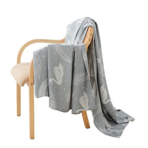WBZ7 Bamboo Fiber Blanket Summer Cooling Blanket Towel Quilt Summer Thin Single Double Summer Cooling Quilt Adult Lunch Break Sofa
