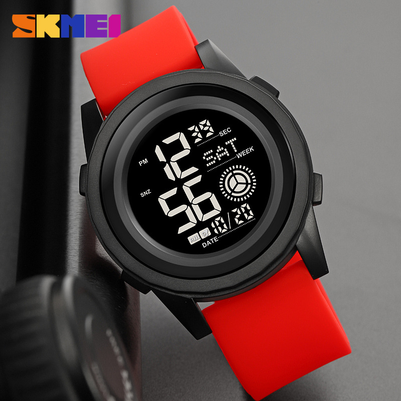 Skmei reloj deportivo personalizado para hombres de moda deportes al aire libre reloj electrónico multifunción Comercio exterior reloj de estudiante de Venta caliente