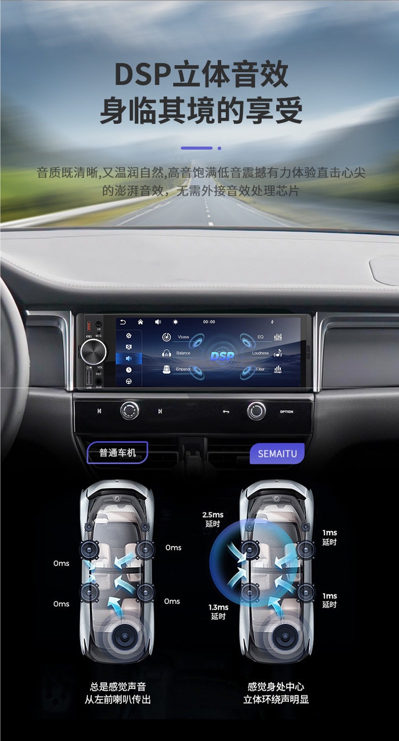 Wuling Glorious Mini Truck Mp5 Player Bluetooth Radio Carplay Central Control Display