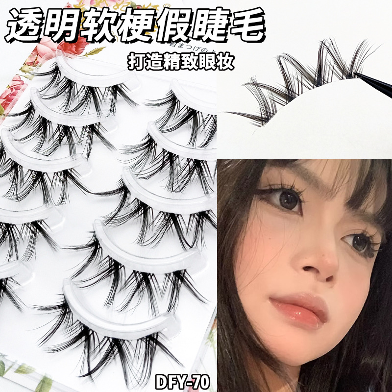 Una variedad de opciones cos Little Devil Pestañas postizas Maquillaje desnudo diario Pestañas Comics japoneses Barbie Eyes 5 pares