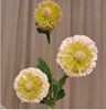 Qi Hao Flower art Simulation 3 Chrysanthemum new pattern]Indoor and outdoor decorate Feel Moisture Artificial Flower